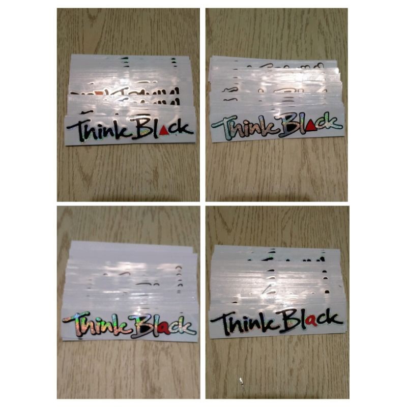 STICKER THINK BLACK  STIKER CUTTING