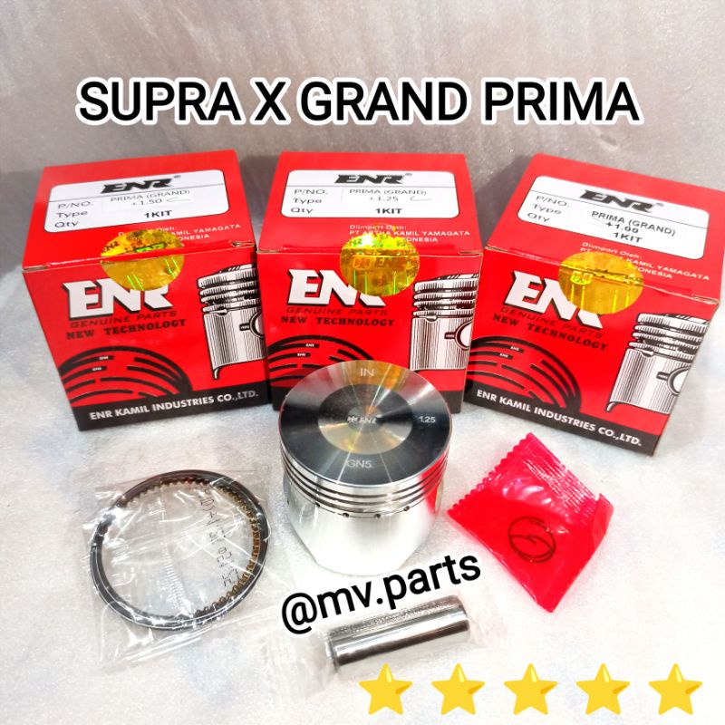 Paket piston Kit Seher Supra X Grand Prima GN5 OV STD 25 50 75 100 125 150 175 200 Pen 13 Merek ENR high quality