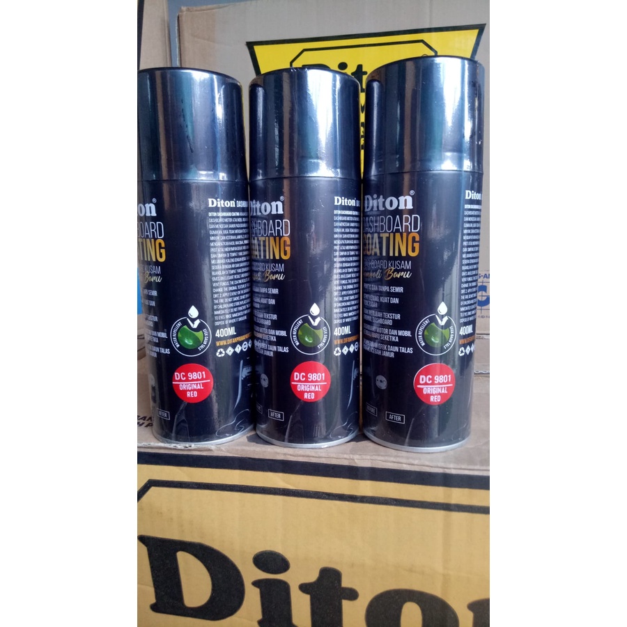 diton premium dashboard coating original red dc 9801 dashboard coating merah 9801 400ml 400cc