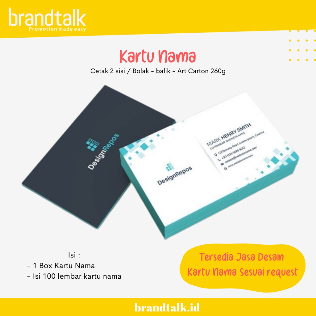 

Cetak Kartu Nama 2 sisi Bahan AC 260 gr + Boks - Tanpa Laminasi