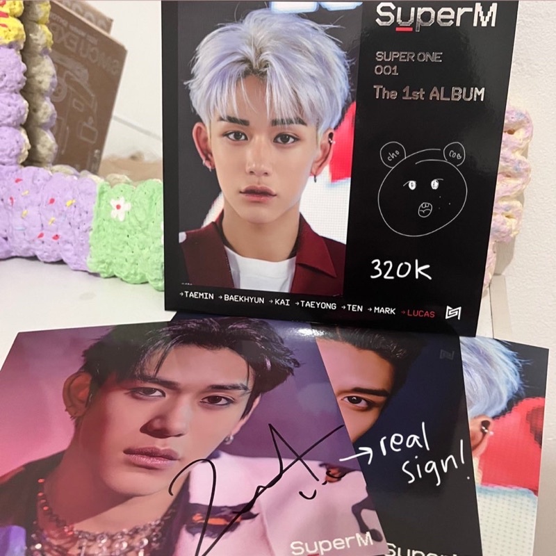 SUPERM SUPER ONE LUCAS LP SIGNED WAYV