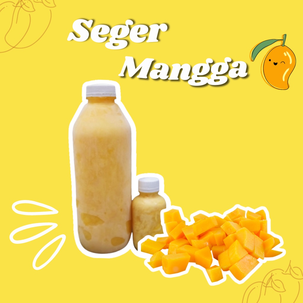 

SEGER MANGGA Minuman Buah Mangga, Susu, Segar, Sehat Tanpa Pengawet 1 Liter