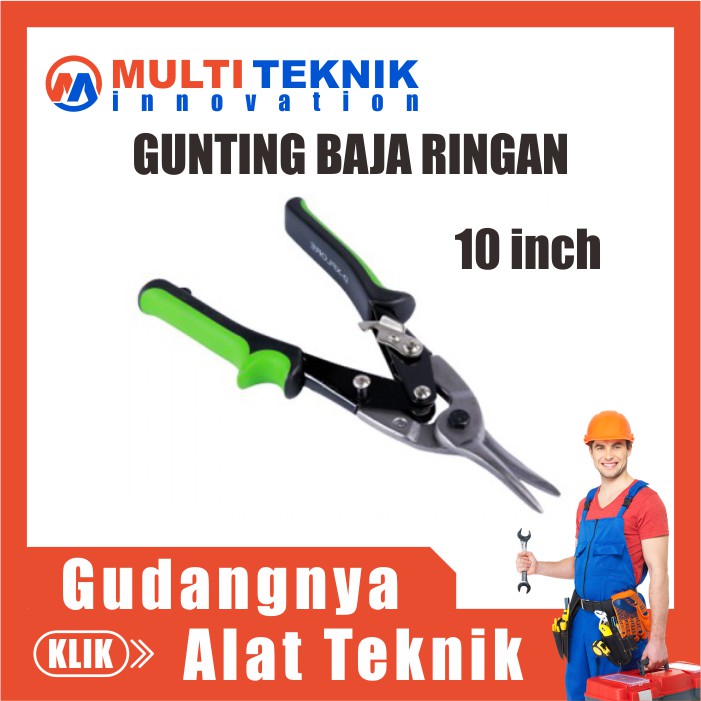 Gunting Baja Ringan Gunting Seng Hollow holo D-Xplore Aviation Tin Snip 10 inch heavy duty MT192
