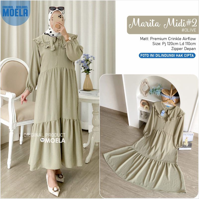 marita midi dress by MOELA