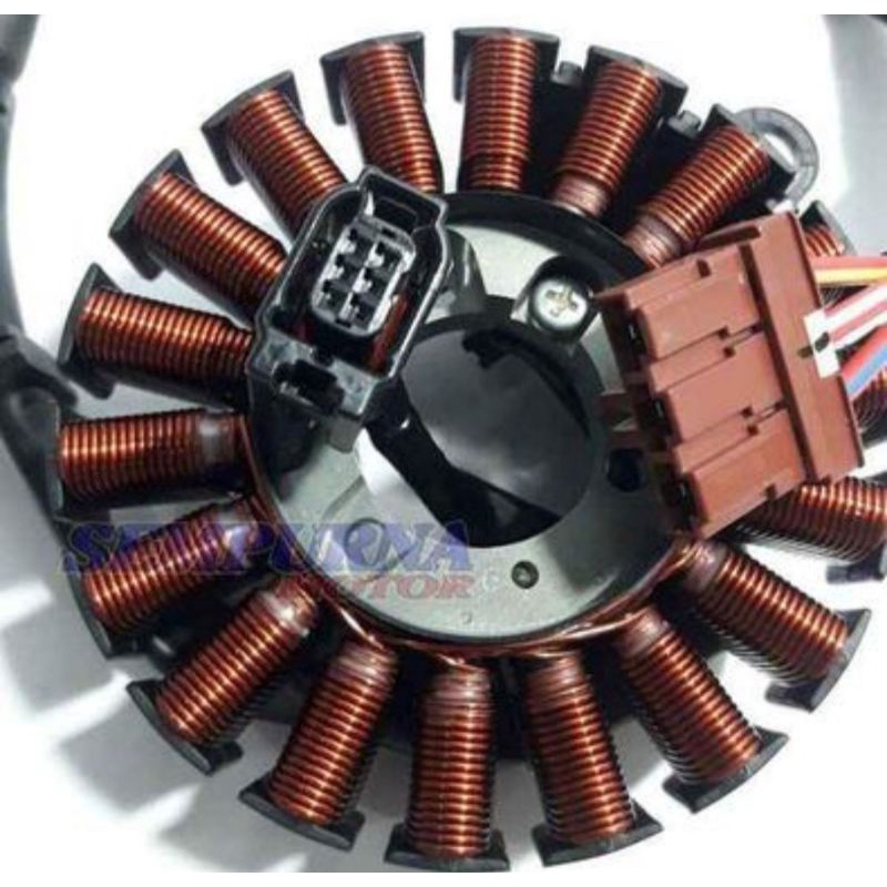Spull Spul Assy Stator Comp Beat Fi Esp 2015 Atau Spul Beat Pop Ori AHM Original Honda Starter Halus