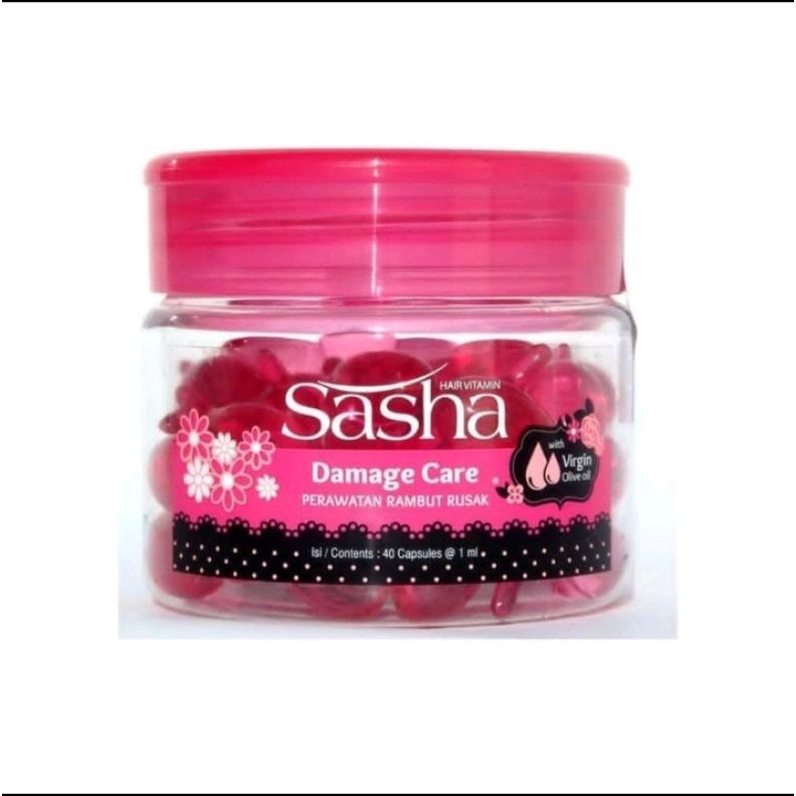 Sasha Vitamin Rambut Damage Care Jar Isi 40