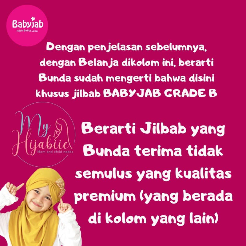 Jilbab Anak Babyjab Sakura Grade B