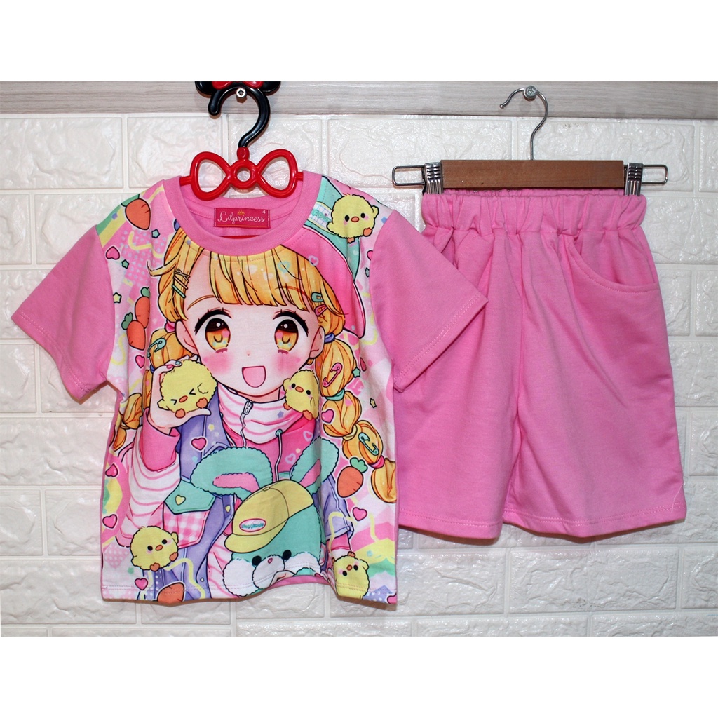 Set Girl 2in1/Fashion Anak 4 Thn Sampai 6 Thn/ Baju Setelan Bayi Murah/Set Anak Import