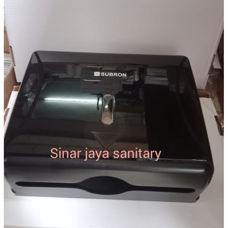 Tempat tissue kotak hitam subron / Tempat tissu K41 subron / tissue lembaran