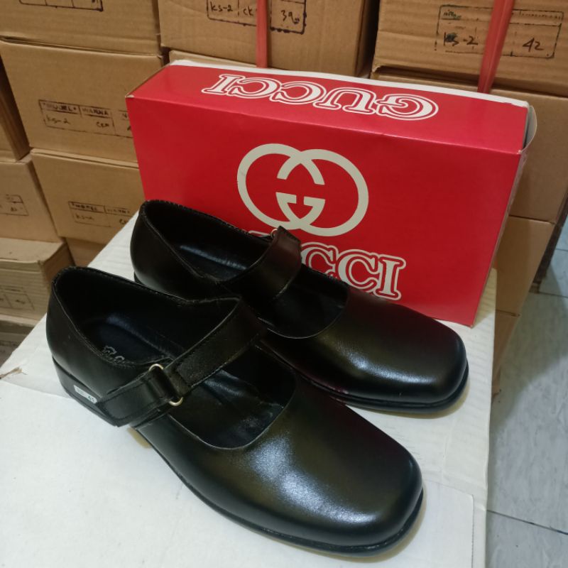 Sepatu paskib kulit fantopel vantofel kulit asli nyaman dipakai