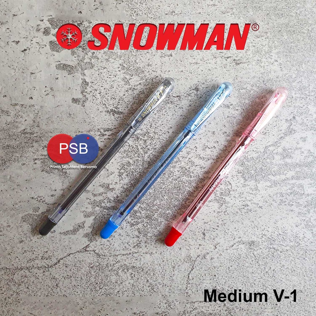 

Pulpen/Bolpen/Ballpoint Snowman V1 (MERAH, BIRU, HITAM)