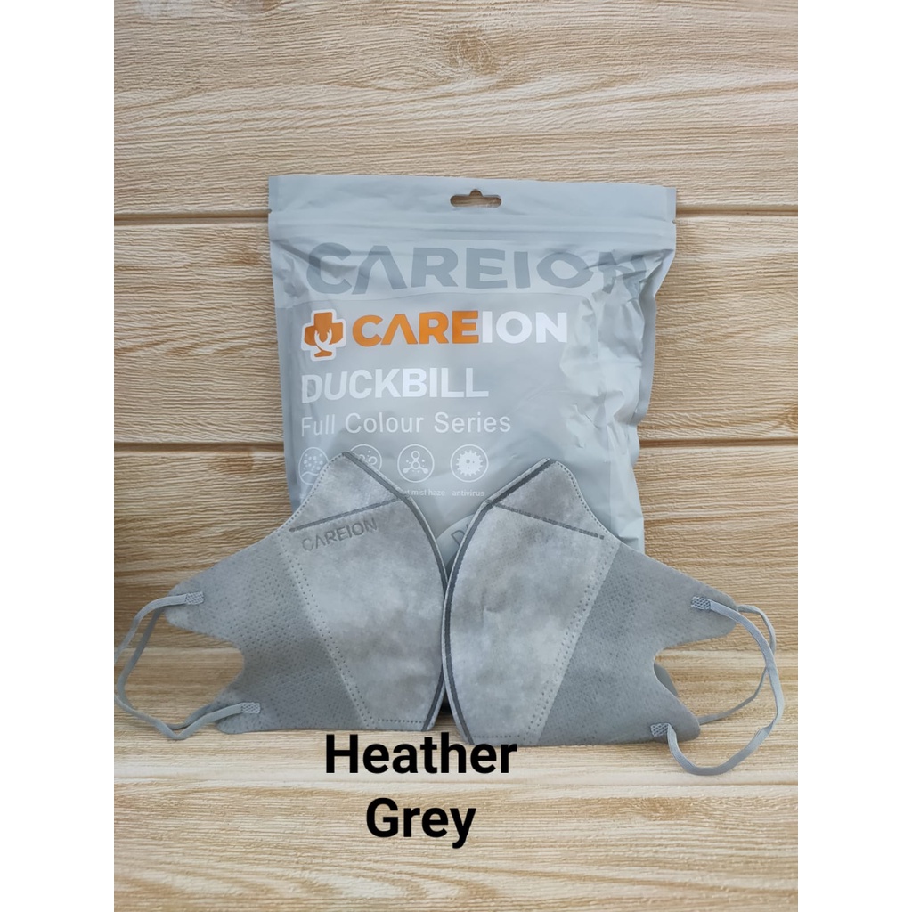 MASKER DUCKBILL CAREION FACEMASK WARNA ISI 50PC-DB SERI HEATHER GREY