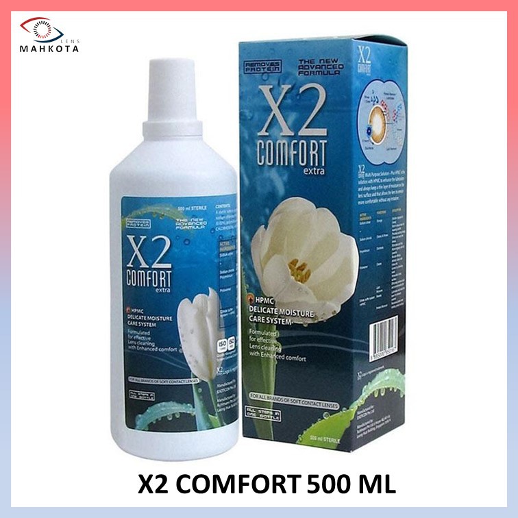 CAIRAN SOFTLENS X2 COMFORT 500ML / AIR SOFTLENS / CAIRAN PEMBERSIH 500 ML / PENCUCI SOFTLENS