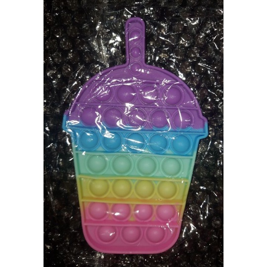 POP IT BENTUK-BENTUK MAINAN ANAK IMPOR-BOBA CUP