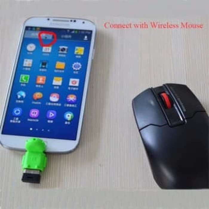 USB OTG Robot Android Converter Adapter Slot Micro To USB