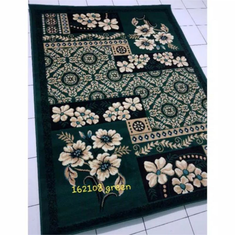 Karpet Permadani Ukuran 210 x 160 cm Moderno HIJAU