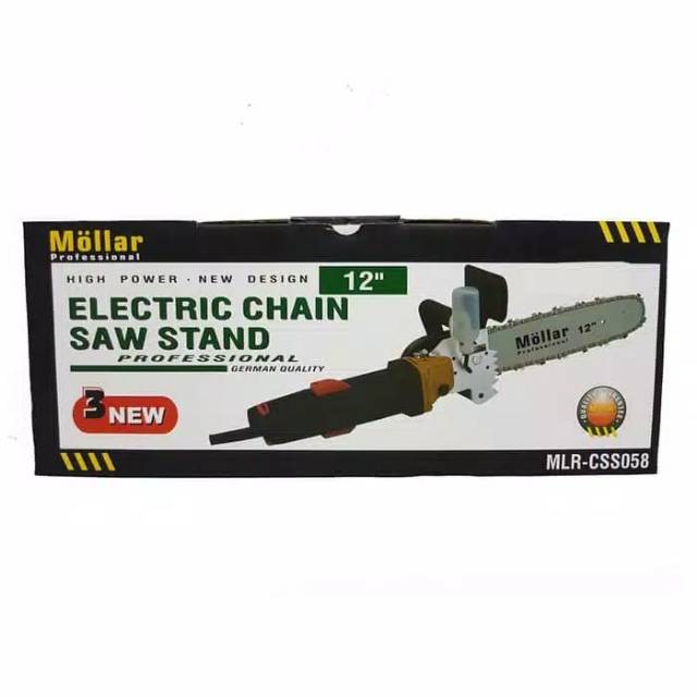 Mini Chainsaw Adaptor Gerinda Electric Chain Saw Senso Stand - Mollar 12&quot;