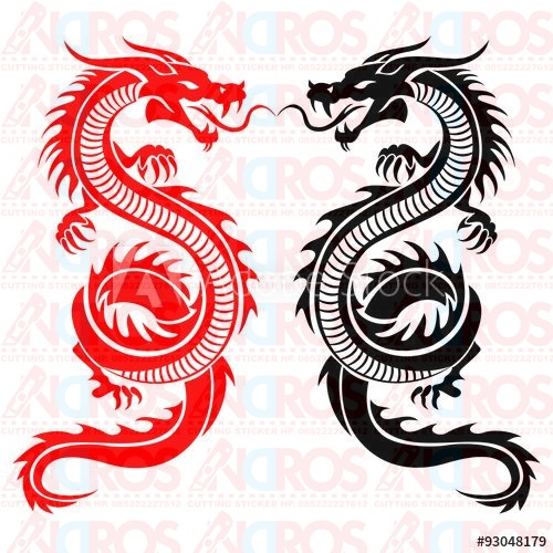 Cutting stiker motor dan mobil Naga2