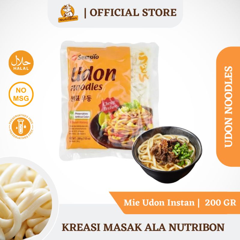 

(100% ASLI) MIE UDON IMPORT KOREA 200 GR | MIE UDON INSTANT SEMPIO | MIE TEBAL UDON | SEMPIO FRESH UDON NOODLE