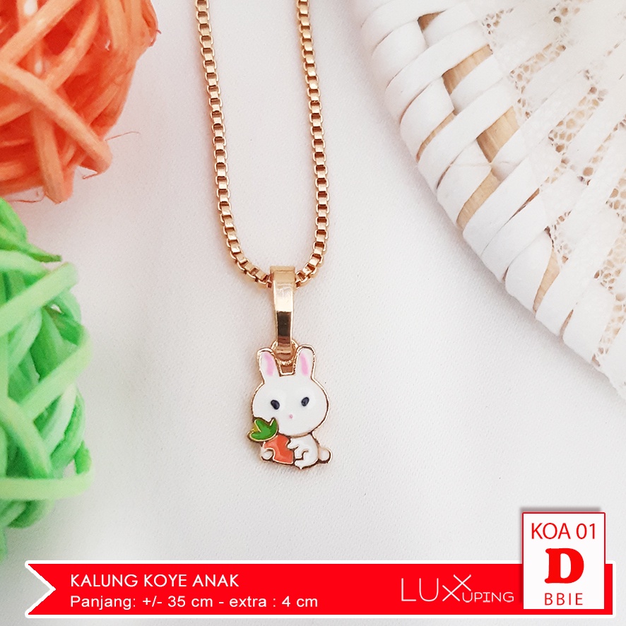 KOA 001 Kalung Anak Koye Kucing Marie Aristocats Winnie The Pooh Koye Xuping Anak Kalung Tsum Tsum Anak Kalung Lucu Perhiasan Anak Set Aksesoris Anak Perempuan Luxx Xuping