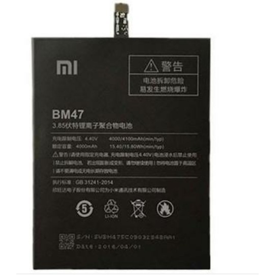 Baterai Batrai Xiaomi Redmi 3 /  Xiaomi Redmi 4X / Xiaomi BM47 / Xiaomi BM-47