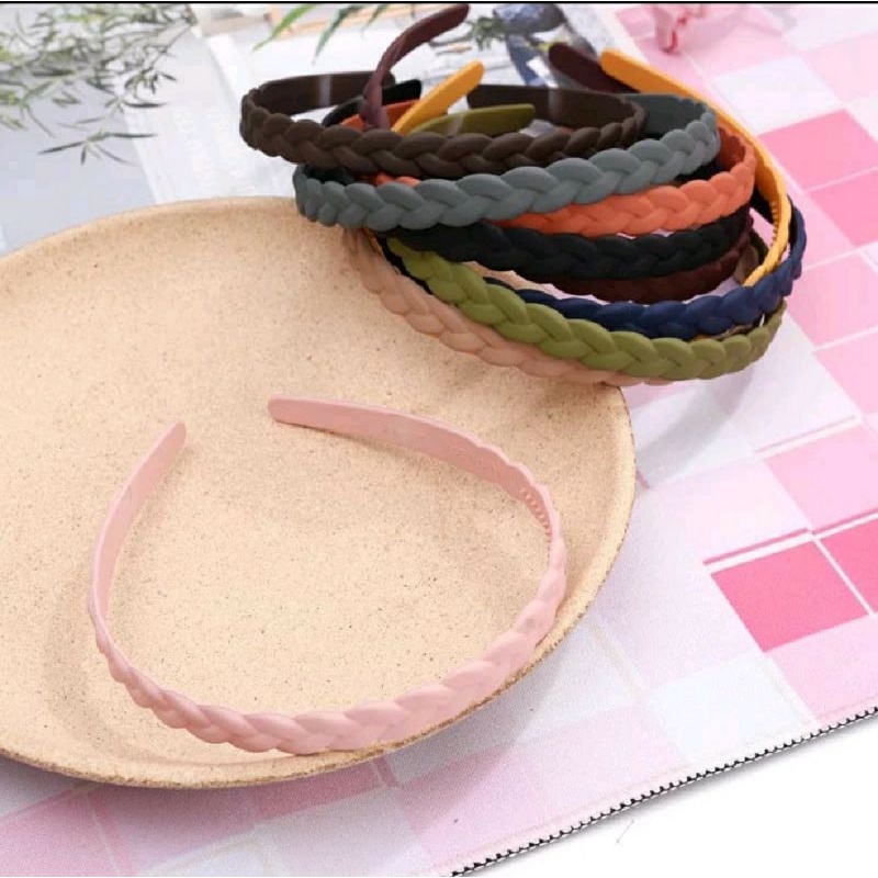 Bando korea doff polos bando thin matte headband bando matte bando premium warna