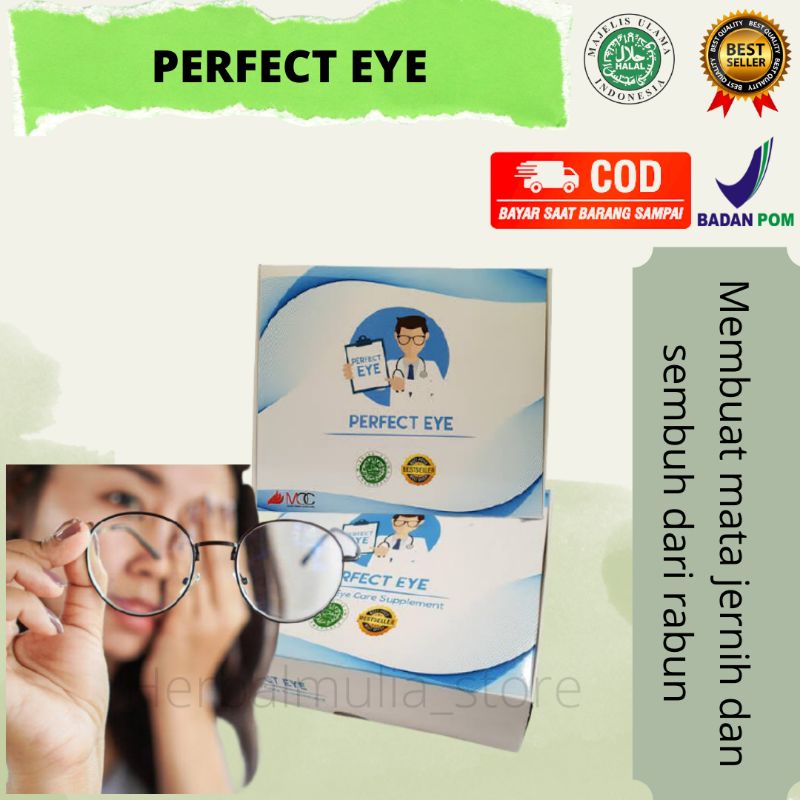 (BISA COD) PERFECT EYE - SUPLEMEN MATA MINUS, PLUS & SILINDER TERBAIK