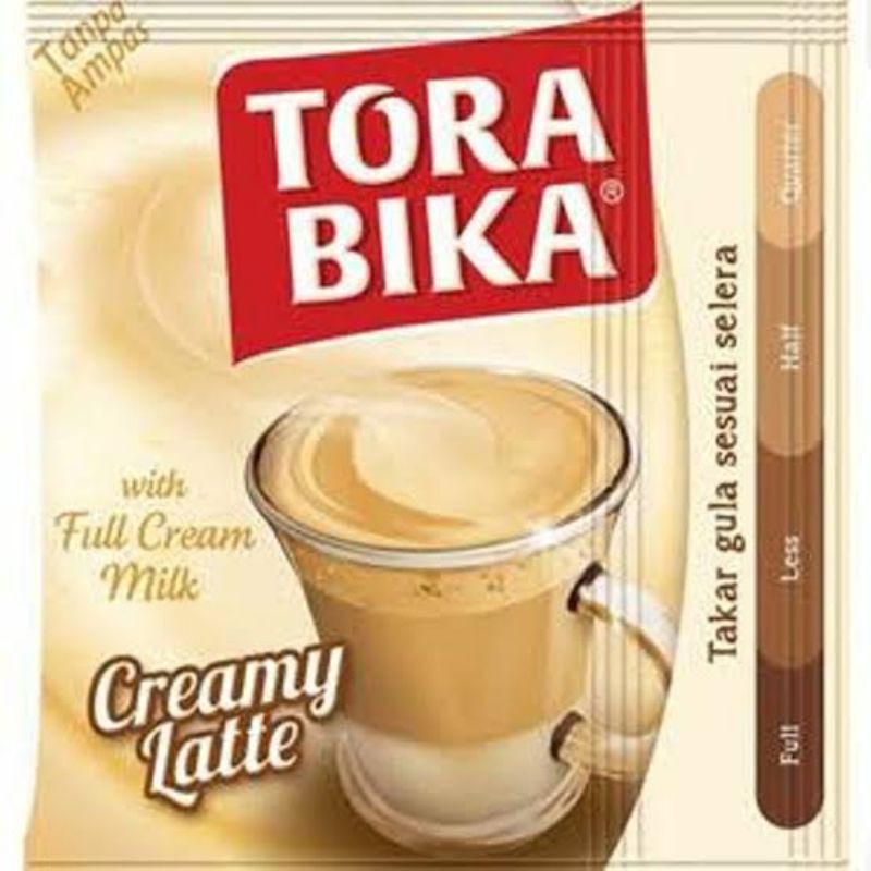 

Kopi Torabika Creamy Latte Kemasan (1 Renceng = 10 Sachet/ 25 gr)