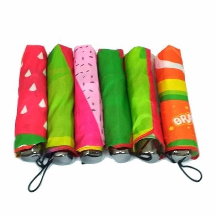 BARU PAYUNG MOTIF BUAH / PAYUNG LIPAT MOTIF BUAH / PAYUNG BUAH MOTIF 3D