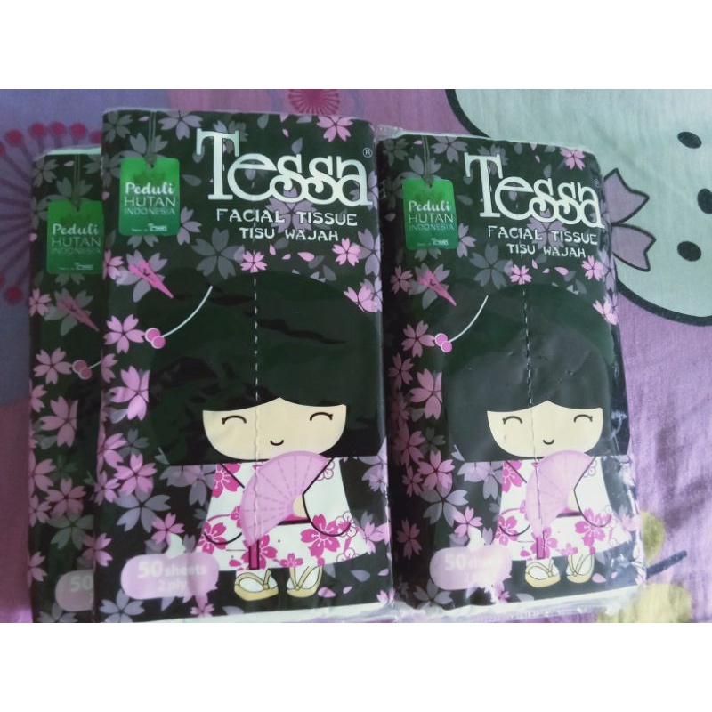 facial tissue tessa 50 sheet 2 ply