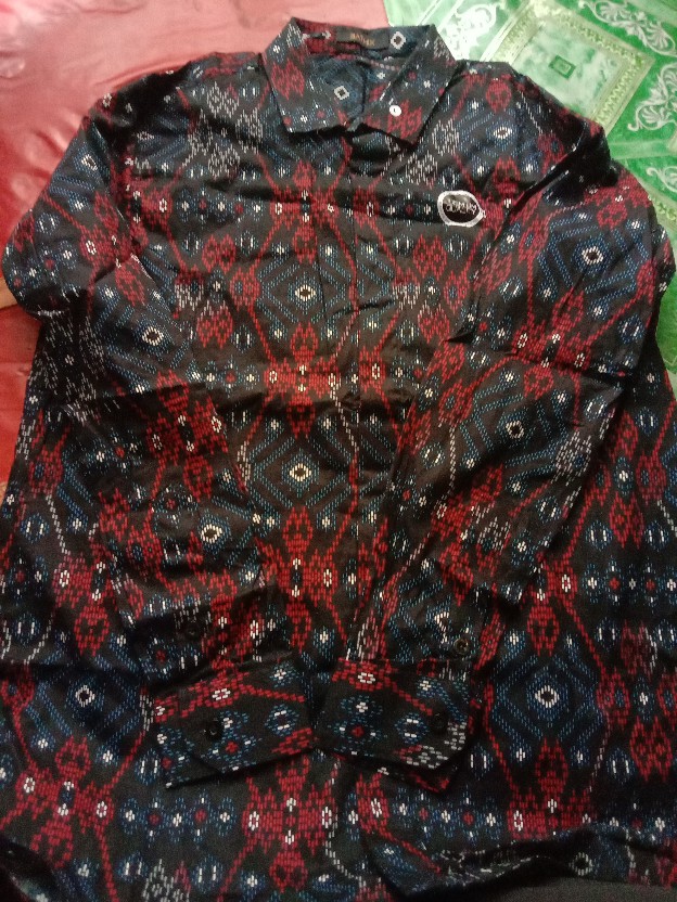 New Arrival Distro Batik Pria Bordir Sogan Hrb026 Batikaf Notoarto Batik Ipnu-ipnu Hem Pria Bel