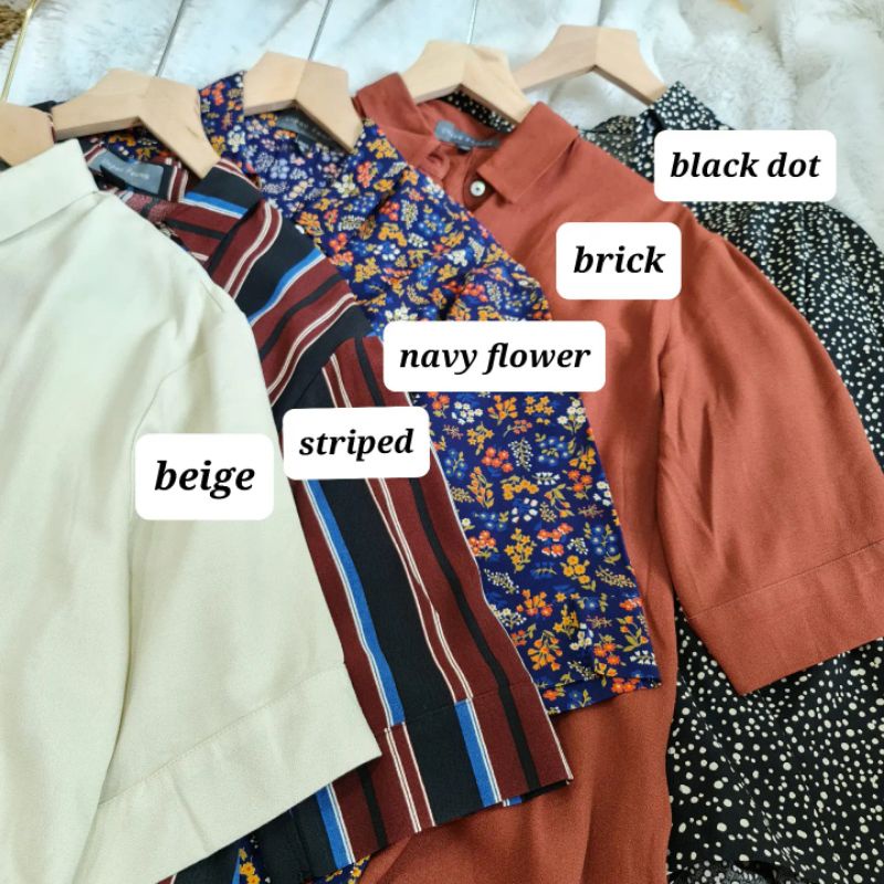 2254  - UNPEU Patterned Oversize Blouse | Blouse Wanita-7