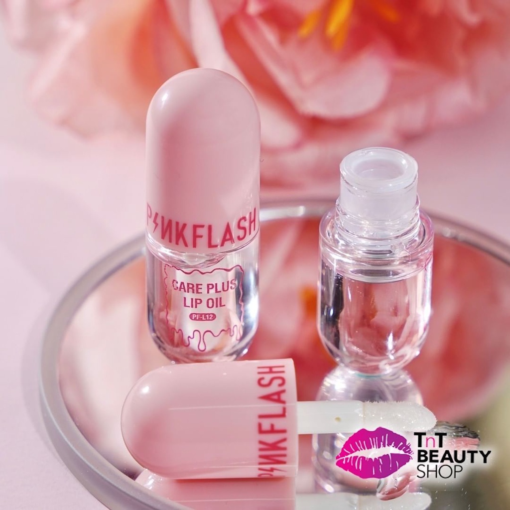 Jual PINKFLASH Care Plus Lip Oil Natural Lip Oil Lip Balm Lip Gloss