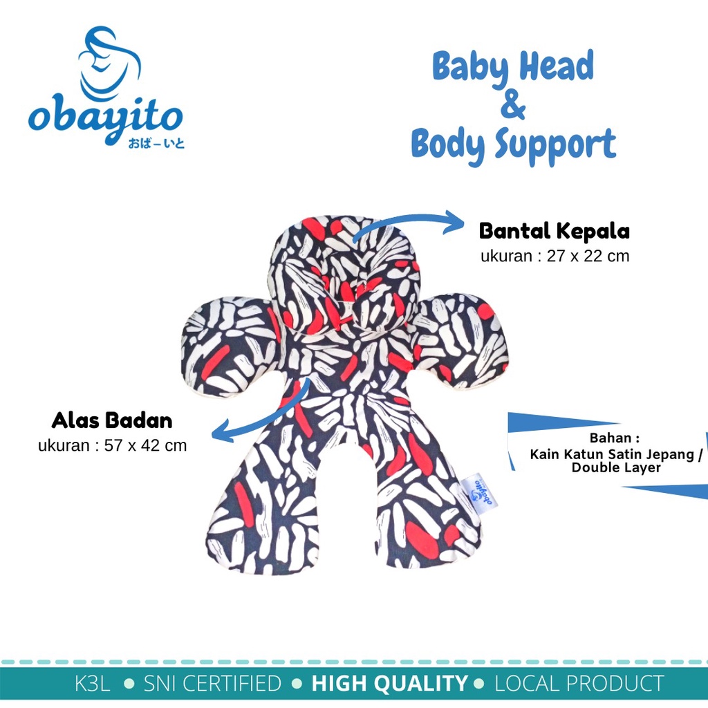 Obayito Baby Head &amp; Body Support / Alas Stroller OB-0104