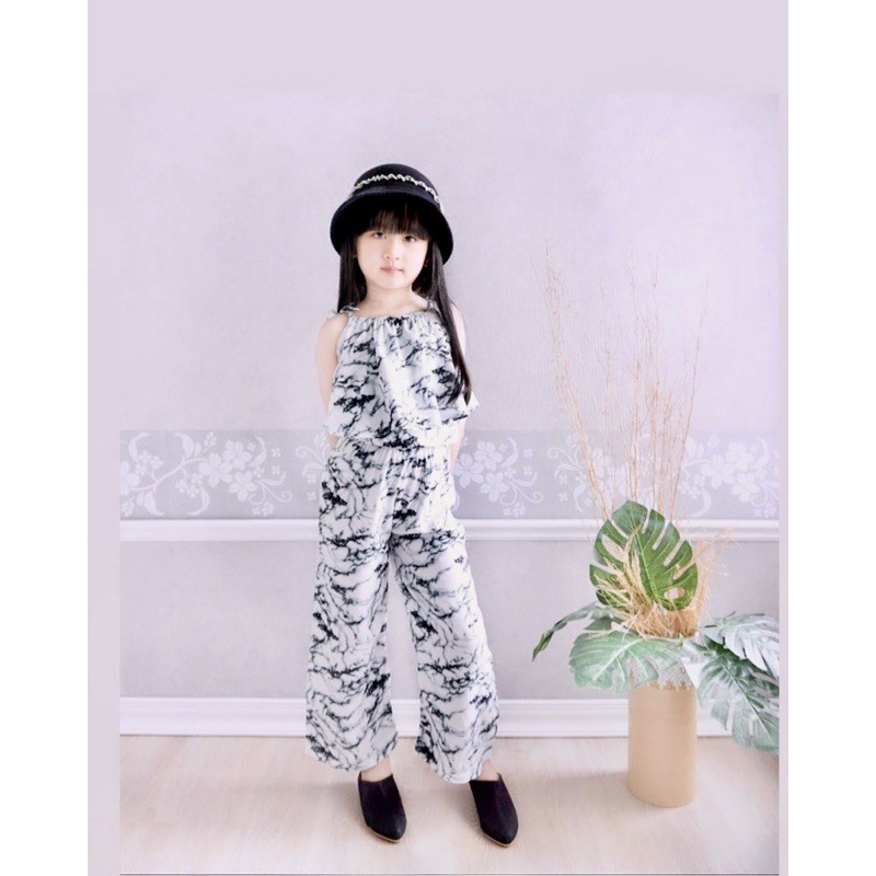 jumpsuit tiedye 2-8thn / setelan jumsuit tali anak perempuan nablfashion