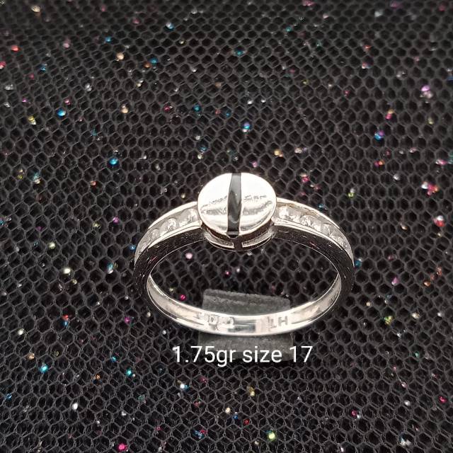 Cincin Emas 17 K - Putih 1.75gr Kadar 750 - 2830