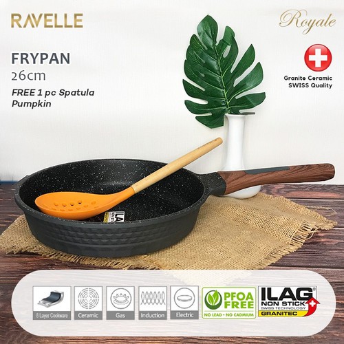 Frying Pan Penggorengan 26cm Ravelle Royale ILAG Granitec