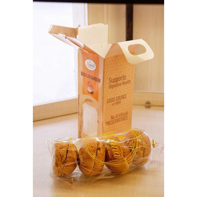 

bagelen gandum cheese