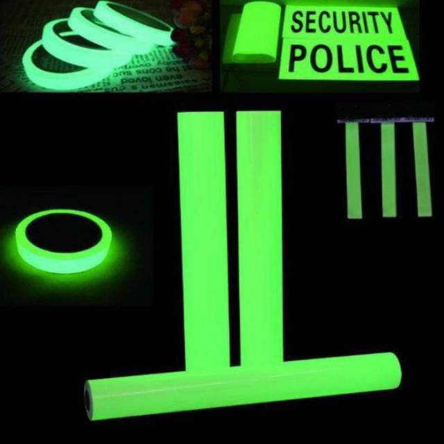 Luminous Tape Stiker Lakban Fosfor Glow in the Dark 2cm x 3m - HIJAU