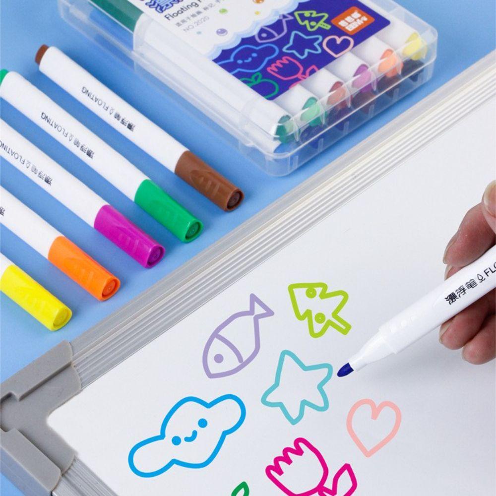 [Elegan] Set Pena Lukisan Air 12warna Anak Doodle Edukasi Dini Fancy Marker Pen