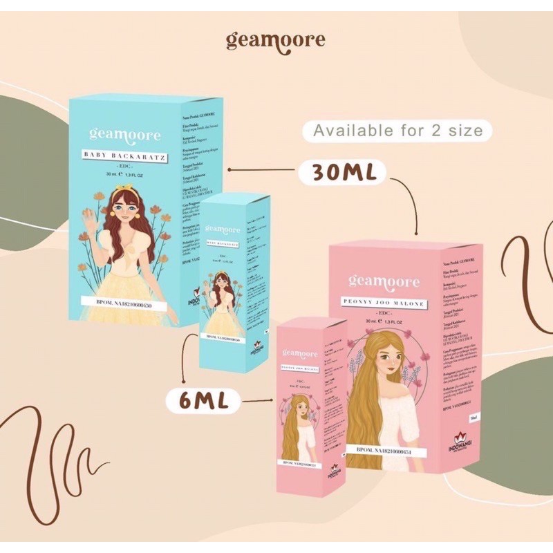 (FREE GIFT) PARFUM GEAMOORE 6ML BPOM INSPIRED PARFUM