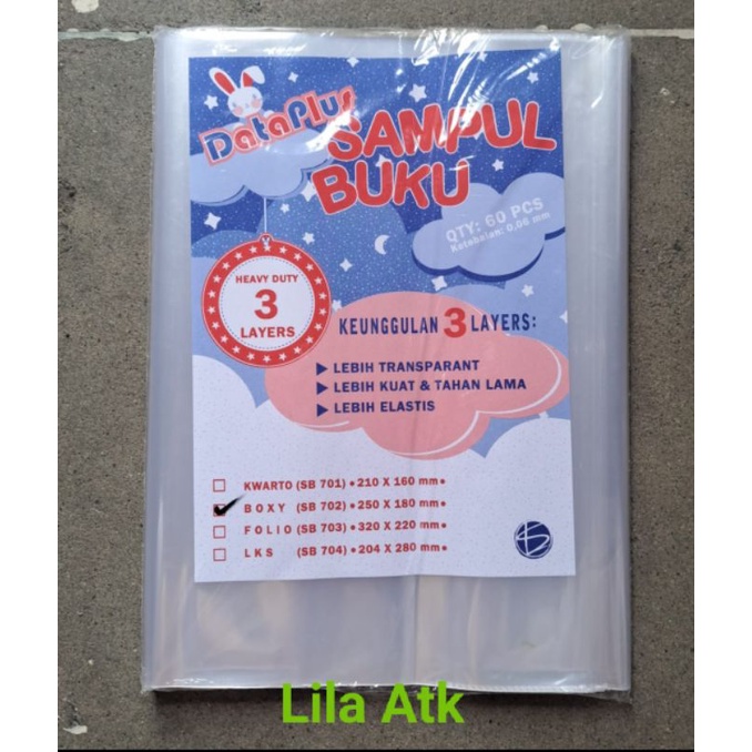 

Sampul Buku Plastik Boxy isi 60pcs