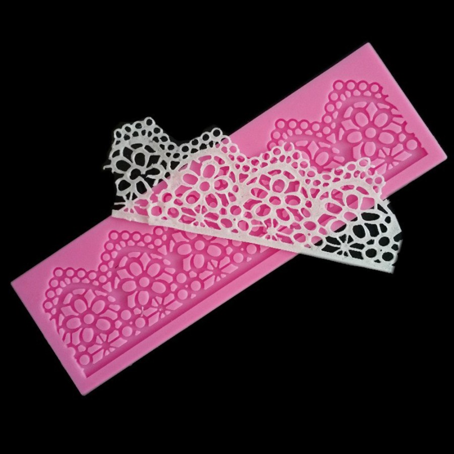 D Silicone Mold Fondant Cake Decorate - Lace Pad