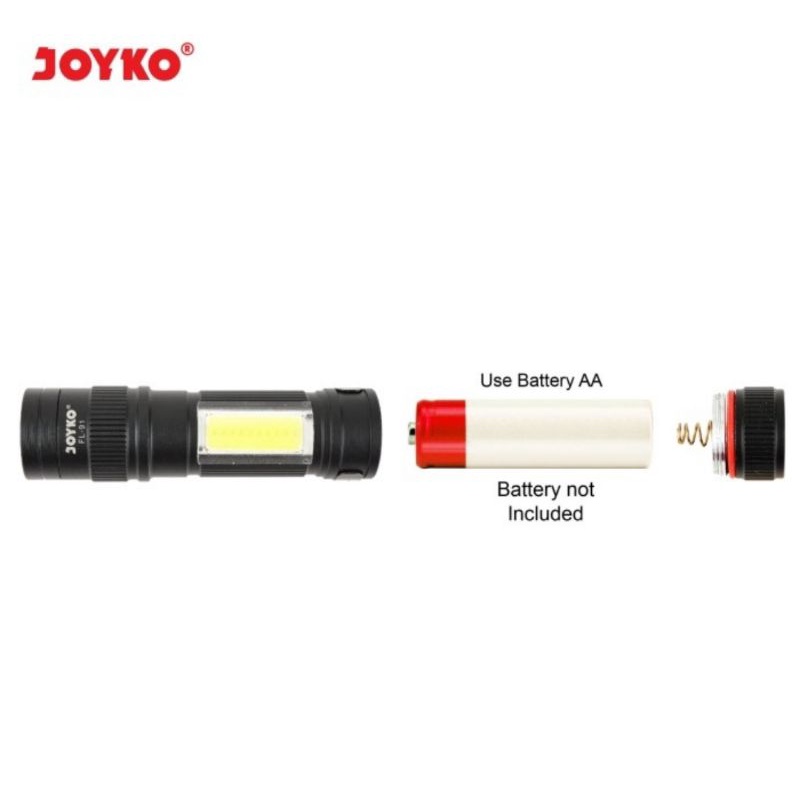 Senter LED Joyko FL-91 / Flashlight Senter Terang Ori Joyko LED FL91