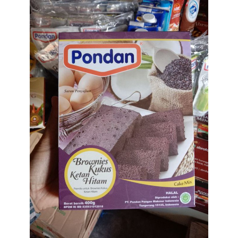 

Pondan Brownies Kukus Ketan Hitam