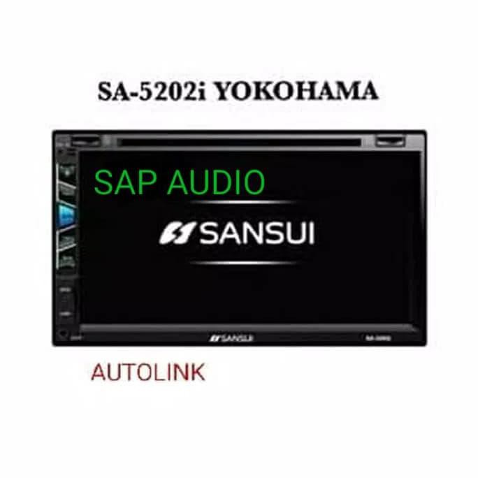 head unit double din sansui mirror link SA 5202i yokohama