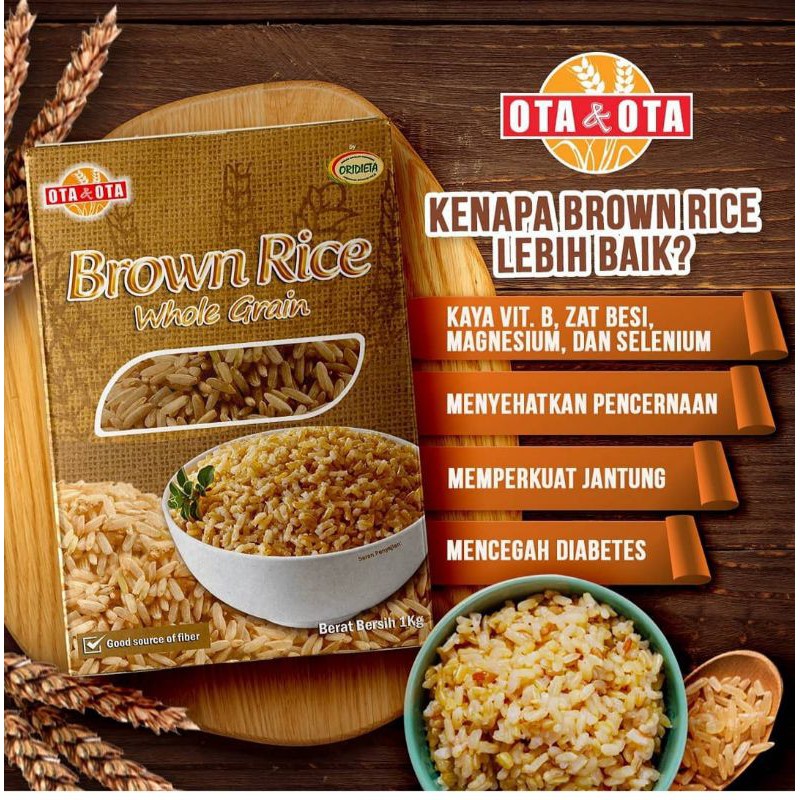 

OTA OTA BROWN RICE WHOLE GRAIN 1KG