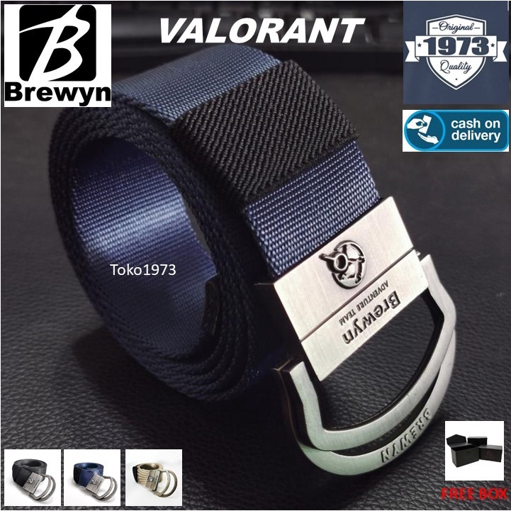 ikat pinggang pria BREWYN VALORANTcanvas belt A7V3 ikat pinggang pria jumbo COD EXSLUSIVE ikat pingg