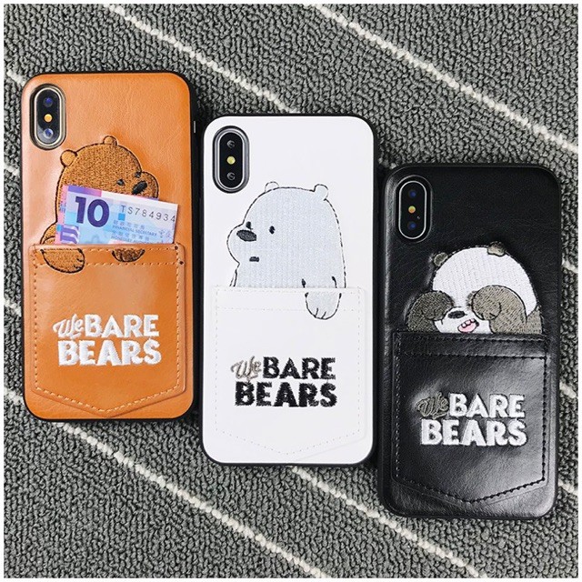 Casing IPhone 11 Pro Max HP 6 6s 6Plus 6sPlus 7 7Plus 8 8plus X XR XS XSMAX Motif We Bare Bears