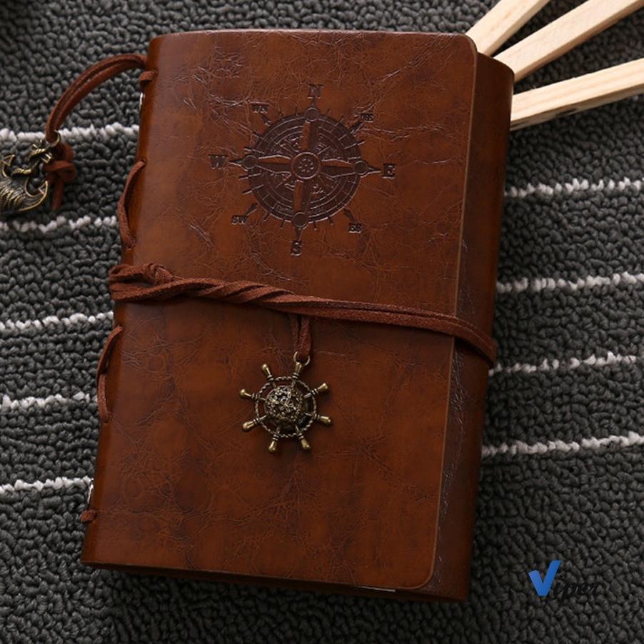 

Update Buku Catatan Notebook A5 A6 Buku Diary Aesthetic Gaya Retro Binder Unik Cover Kulit PU Leather